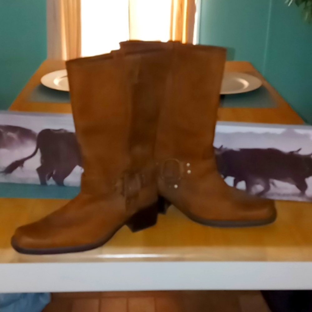 Colin Stewart Leather Western Boots 7 New!